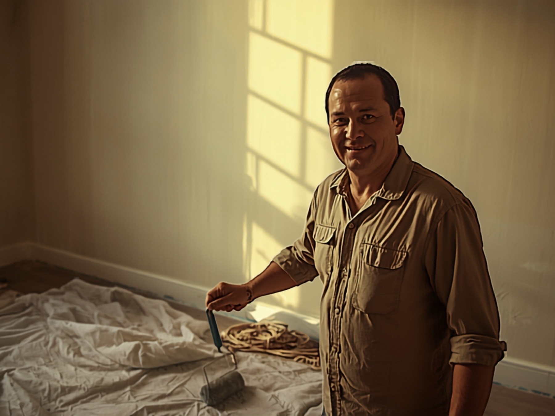 A Pittsburgh painting pro at work