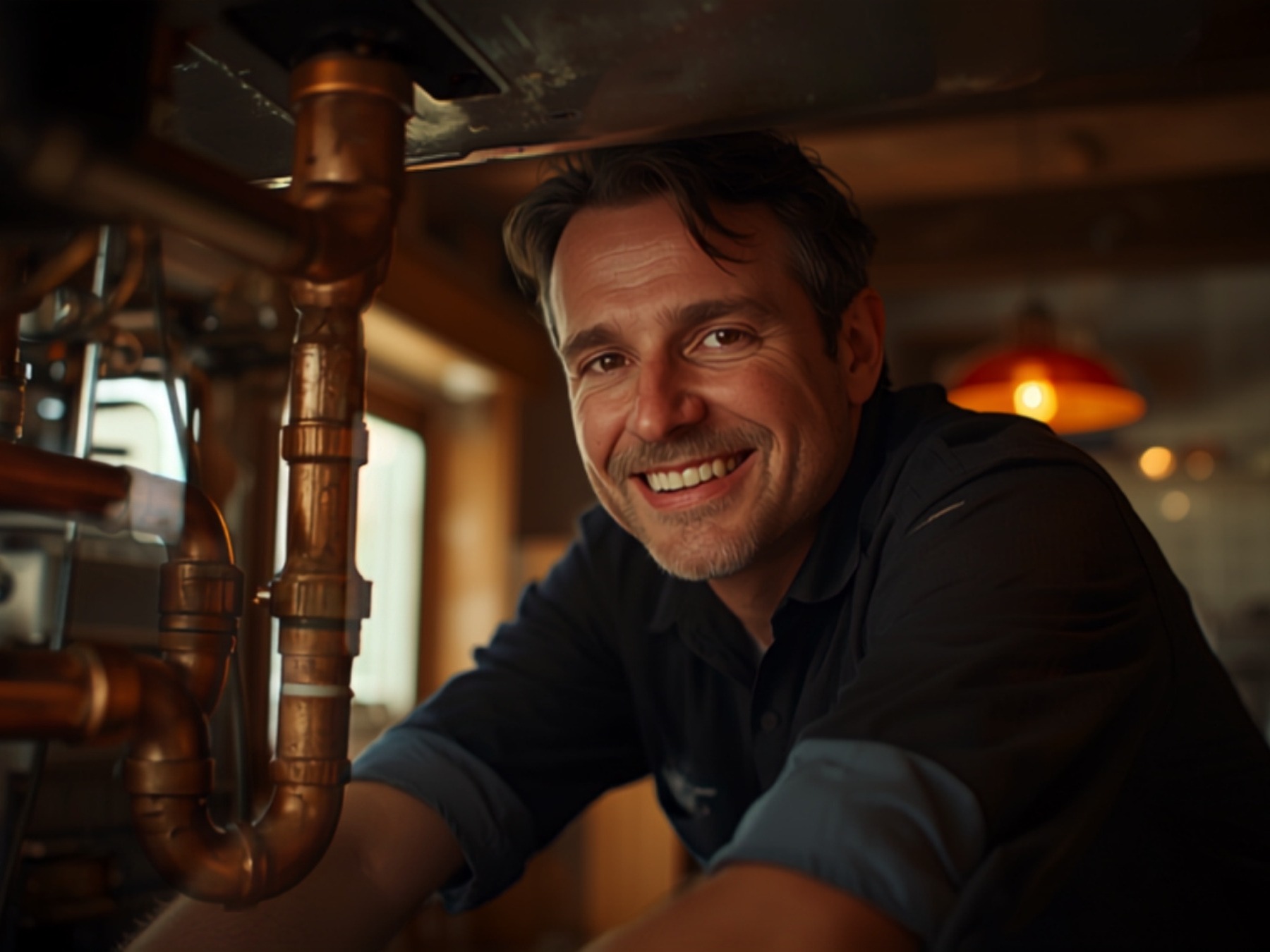A Pittsburgh plumbing & hvac pro at work